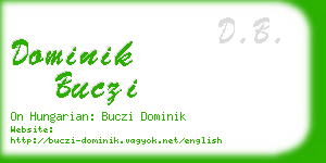 dominik buczi business card
